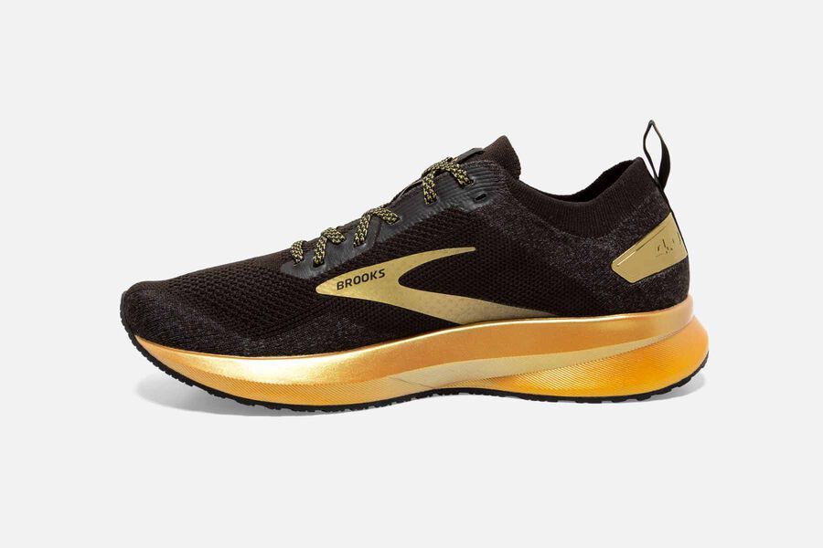 Brooks Running Shoes Womens Black/Gold - Levitate 4 Road - 5287-ZBMVD